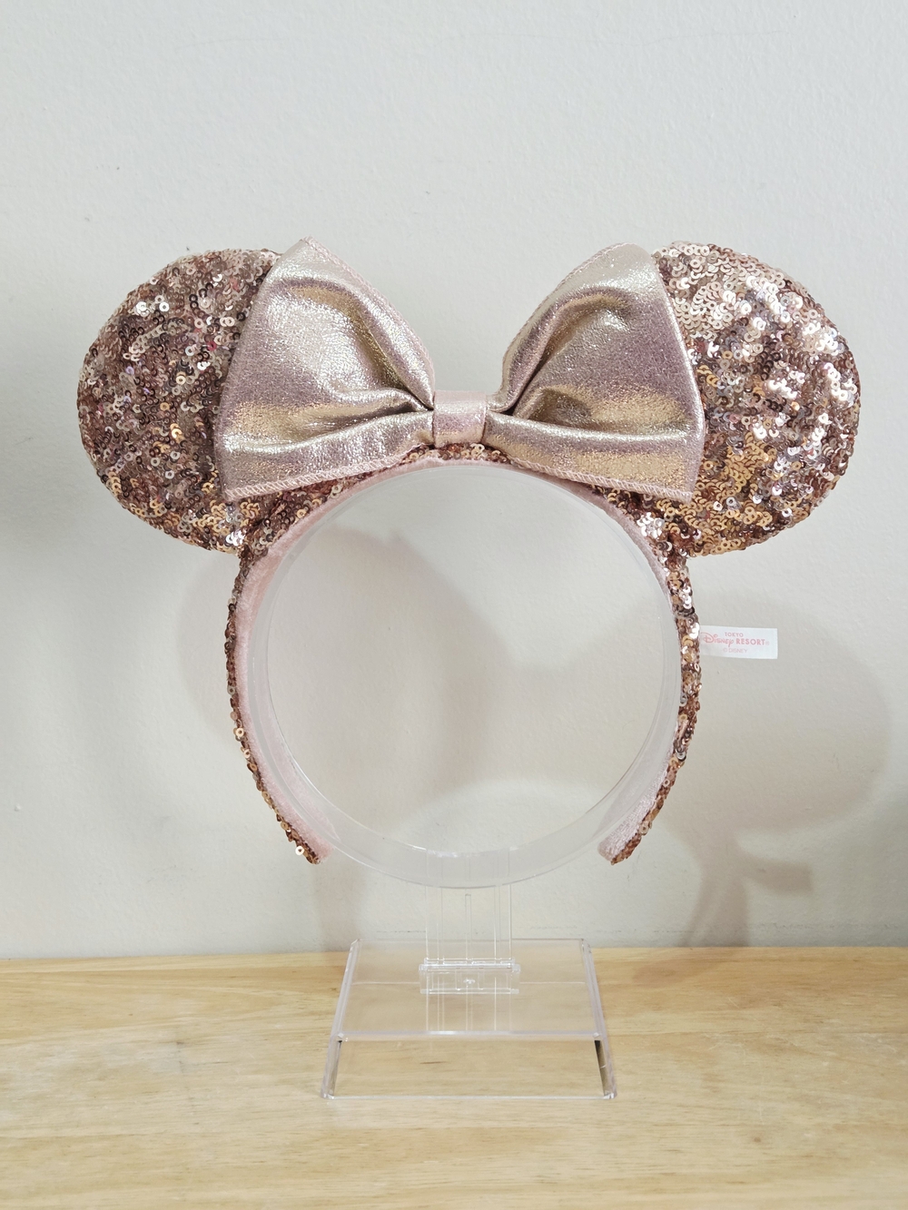 Tokyo Disneyland Resort - Rose Gold - Sequin Minnie Ear Headband